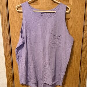 Sonoma Lavender Scoop Neck Tank with Pocket